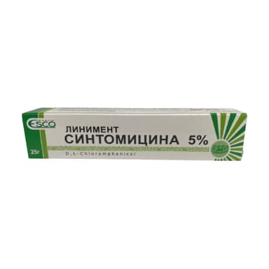 Синтомицин 50 мг/г — упаковка